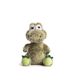 Fabdog Alligator plush squeaky toy. Large is 14.2", Small is 11"