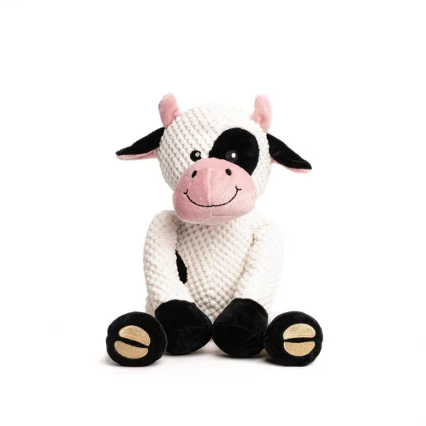 Floppy Cow plush squeaky toy from Fabdog. 11 inches.